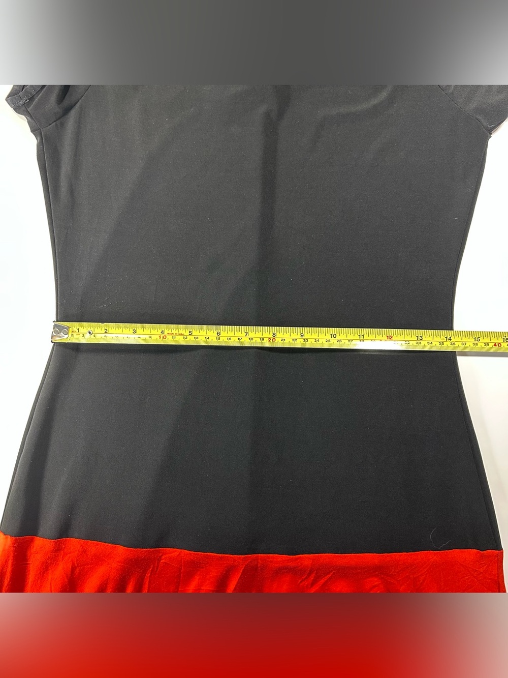 Joseph Ribkoff Drop Waist Handkerchief Dress Art to Wear Floral Black Red 8 - Picture 9 of 12